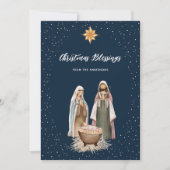 Cartes Pour Fêtes Annuelles Bébé Jésus Nativité chrétienne Noël (Devant)