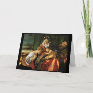 Cartes Pour Fêtes Annuelles Bébé Jésus Sainte Catherine et Marie