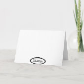 Cartes Pour Fêtes Annuelles Bébé Jésus sur le foin (Dos)