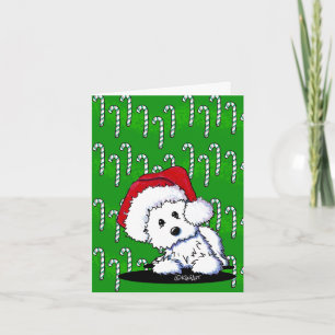Cartes Pour Fêtes Annuelles Bébé KiniArt Westie de Père Noël