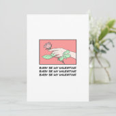 Cartes Pour Fêtes Annuelles Bébé Sois Ma Saint-Valentin (Debout devant)