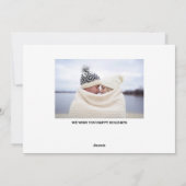 Cartes Pour Fêtes Annuelles Bébé Son Froid Dehors (Dos)