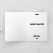 Cartes Pour Fêtes Annuelles Bébés d'abord Halloween (Intérieur)