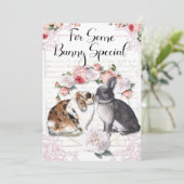 Cartes Pour Fêtes Annuelles Bébés, Lapin Lapin, Pâques, Valentines (Debout devant)