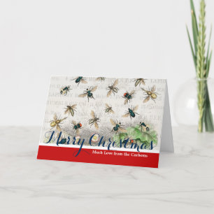 Cartes Pour Fêtes Annuelles Bee Honey Travailleur Queen Bees Antique