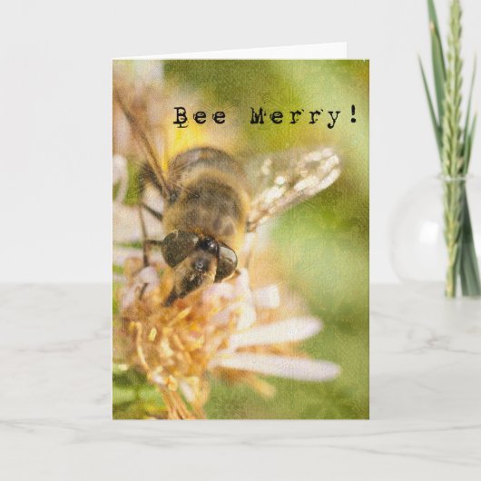 Cartes Pour Fêtes Annuelles Bee Merry (Devant)