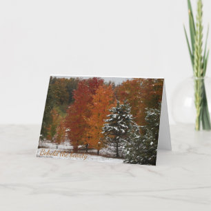 Cartes Pour Fêtes Annuelles Behold the Beauty