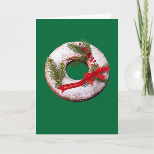 Cartes Pour Fêtes Annuelles Beignet de Noël (Devant)