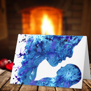 Cartes Pour Fêtes Annuelles Belle aquarelle Madonna & Child