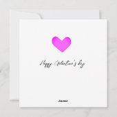 Cartes Pour Fêtes Annuelles Belle Bubblegum Coeurs roses Bonne Journée des Gal (Dos)