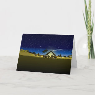 Cartes Pour Fêtes Annuelles belle copie d'image de nativité de Noël