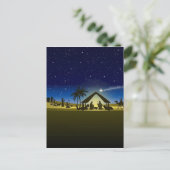 Cartes Pour Fêtes Annuelles belle copie d'image de nativité de Noël (Debout devant)