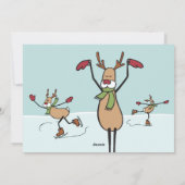 Cartes Pour Fêtes Annuelles Belle Dancing Reindee - Noël (Dos)