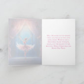 Cartes Pour Fêtes Annuelles Belle Danseuse de la Suite du Casse-Noisette Noël (Intérieur)