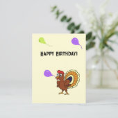 Cartes Pour Fêtes Annuelles Belle dinde (Debout devant)