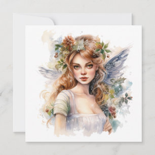 Cartes Pour Fêtes Annuelles Belle fée de Noël