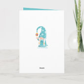 Cartes Pour Fêtes Annuelles Belle fleur de Pâques gnome (Dos)