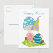 Cartes Pour Fêtes Annuelles Belle génome d'oeuf de Pâques (Devant / Derrière)