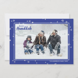 Cartes Pour Fêtes Annuelles Belle Main Tirée Étoiles Happy Hanoukka Family Hol