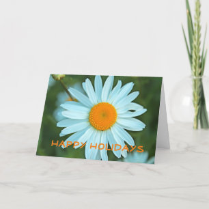 Cartes Pour Fêtes Annuelles Belle marguerite blanche fleur joyeuse vacances