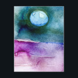 Cartes Pour Fêtes Annuelles Belle peinture de la Terre en aquarelle<br><div class="desc">Belle carte postale Terre</div>