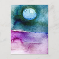 Belle peinture de la Terre en aquarelle