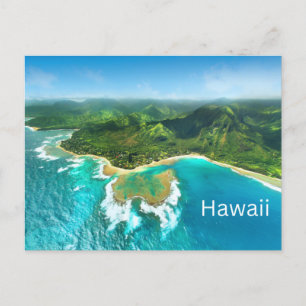 Cartes Pour Fêtes Annuelles Belle plage d'Hawaii et Ocean Island View