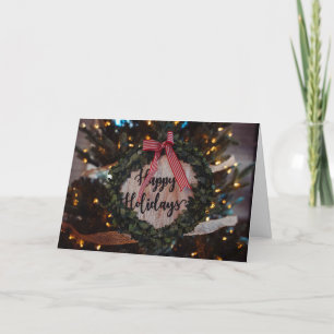 CARTES POUR FÊTES ANNUELLES BELLE RÉCOLTE AVEC UN BON MESSAGE DE VACANCES