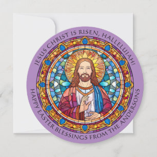 Cartes Pour Fêtes Annuelles Belle Résurrection Religieuse du Christ Pâques