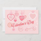 Cartes Pour Fêtes Annuelles Belle Saint-Valentin Design Moderne Bohème (Devant)