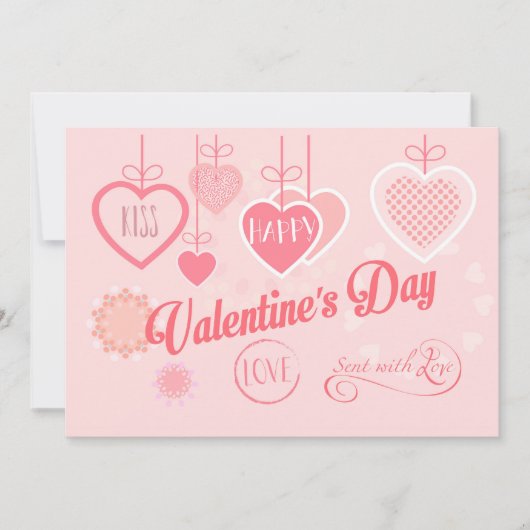 Cartes Pour Fêtes Annuelles Belle Saint-Valentin Design Moderne Bohème (Devant)