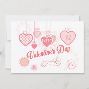 Cartes Pour Fêtes Annuelles Belle Saint-Valentin Design Moderne Bohème