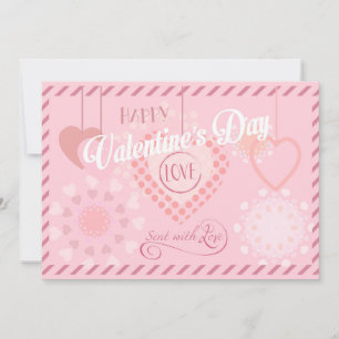 Cartes Pour Fêtes Annuelles Belle Saint-Valentin Design Moderne Bohème
