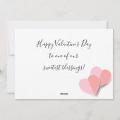 Cartes Pour Fêtes Annuelles Belle Saint-Valentin Design Moderne Bohème (Dos)