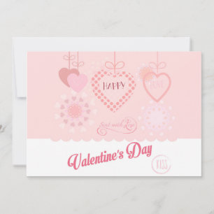 Cartes Pour Fêtes Annuelles Belle Saint-Valentin Design Moderne Bohème