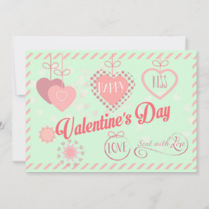 Cartes Pour Fêtes Annuelles Belle Saint Valentin Design moderne Boho