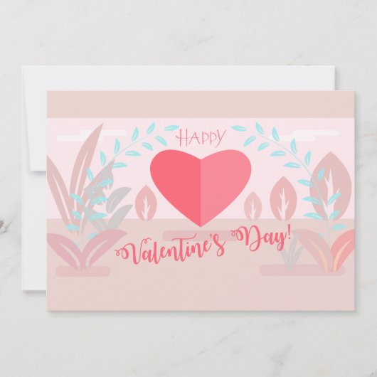 Cartes Pour Fêtes Annuelles Belle Saint-Valentin Design moderne tendance (Devant)