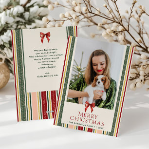 Cartes Pour Fêtes Annuelles Belle taille minimale et corsage Joyeux Noël 1 pho