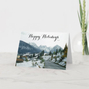 Cartes Pour Fêtes Annuelles Belle Ville Vienne Snowy Autriche Paysage