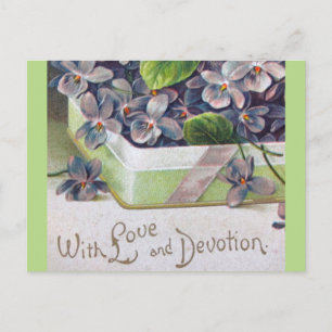 Cartes Pour Fêtes Annuelles Belle Violet Victorienne Vintage Valentine