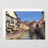 Cartes Pour Fêtes Annuelles Belle vue sur Annecy, France sur une (Devant / Derrière)