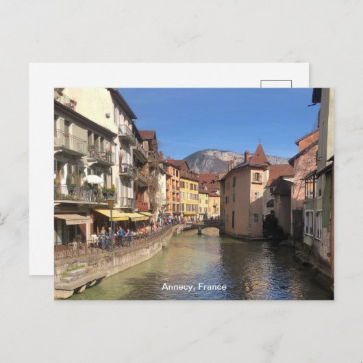 Cartes Pour Fêtes Annuelles Belle vue sur Annecy, France sur une (Devant / Derrière)