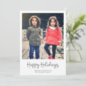 Cartes Pour Fêtes Annuelles Belle Whimsical Joyeuses Vacances Photo (Debout devant)