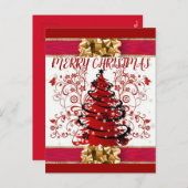 Cartes Pour Fêtes Annuelles Belles Expressions Noël (Devant / Derrière)