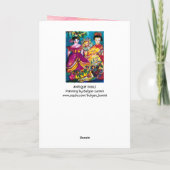 CARTES POUR FÊTES ANNUELLES BELLES POUDRES ANCIENNES (Dos)