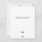 Cartes Pour Fêtes Annuelles Belles salutations de la saison Arbres dorés ennei (Dos)