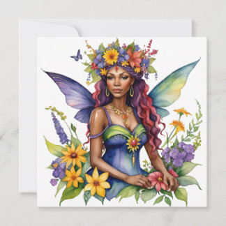 Cartes Pour Fêtes Annuelles Beltane Fée d'Été Floral Wicca Sabbat