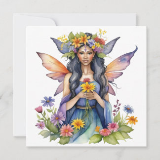 Cartes Pour Fêtes Annuelles Beltane Fée d'Été Floral Wicca Sabbat