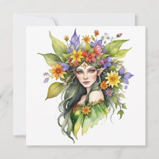 Cartes Pour Fêtes Annuelles Beltane Summer Fairy Floral Wicca Sabbat