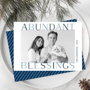 Cartes Pour Fêtes Annuelles Bénédiction abondante Marine Photo